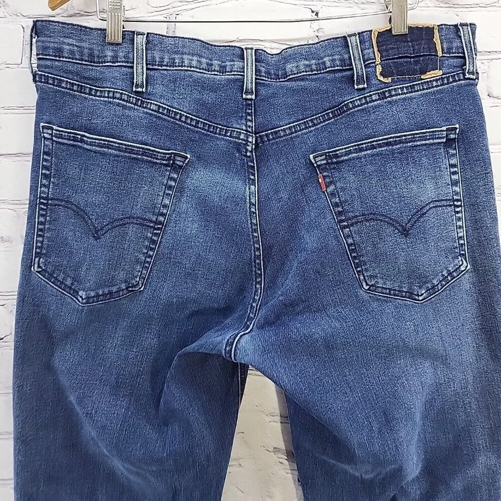 Levis‎ Jeans Mens W38 L32 Blue Denim Relaxed Straight Cowboy Flaw